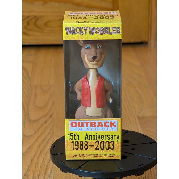 Funko Kangaroo Wobbler Outback Steakhouse 15th Anniversary Bobblehead Figure - Picture 1 of 5
